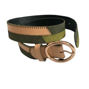Urban Outfitters Lara Patchwork Leather Belt Size Small